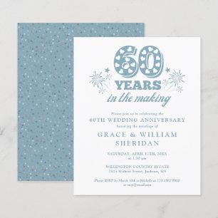 Papier Budget de l'invitation du 60e anniversaire