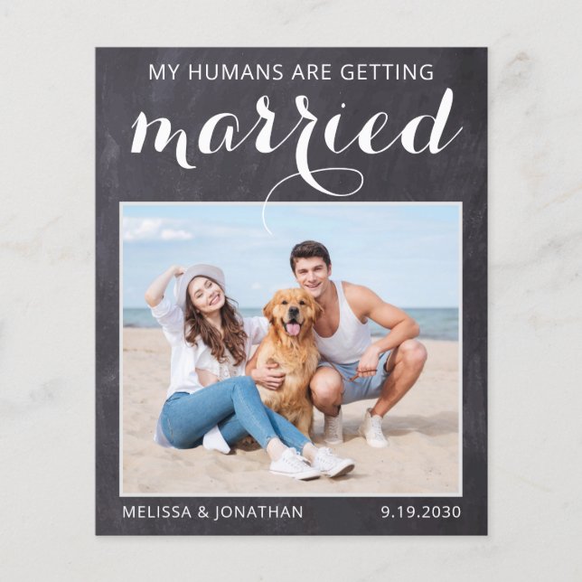 Papier Budget de mariage de chien de compagnie rustique P (Devant)