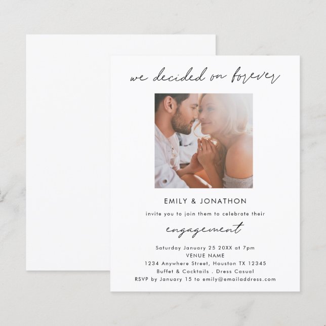 Papier Budget Décidé Sur Le Parti De L'Engagement Photo F (Devant / Derrière)