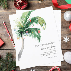 Papier Budget Déplacement Faire-part Noël Palm de Noël