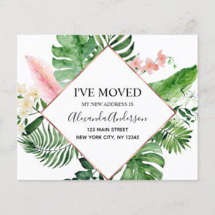 Papier Budget Déplacement Faire-part Tropical Floral