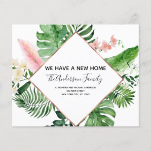 Papier Budget Déplacement Faire-part Tropical Floral