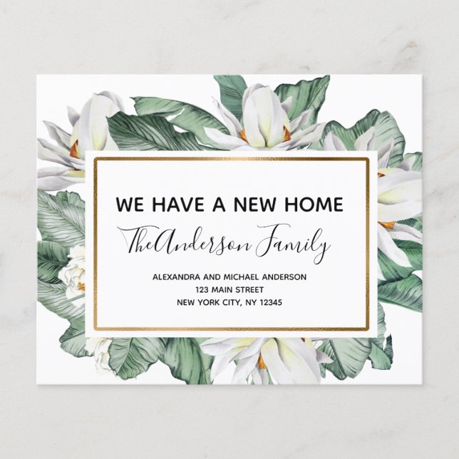 Papier Budget Déplacement Faire-part Tropical Floral (Devant)