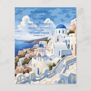 Papier Budget Destination Grèce Mariage Santorini