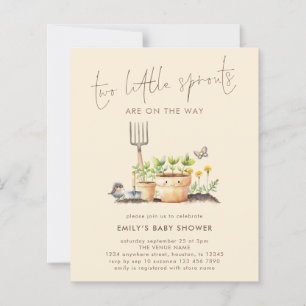 Papier Budget Deux Petites Fruits Jumeaux Baby shower bei
