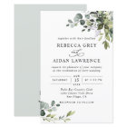 Budget Dusty Blue Green Faire-part de mariage