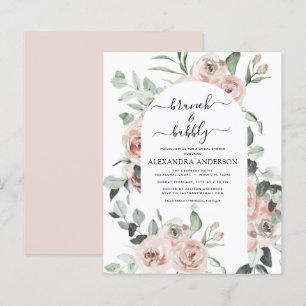 Papier Budget Dusty Pink Brunch & Bubbly Fête des mariées