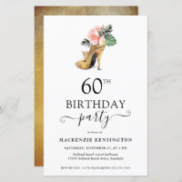 Budget Elegant Gold High Heels 60e anniversaire