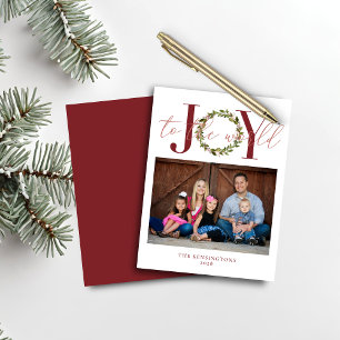 Papier Budget Élégant Noël Joy Wreath Photo