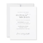 Budget Élégant Script Sunset Photo Wedding Invite