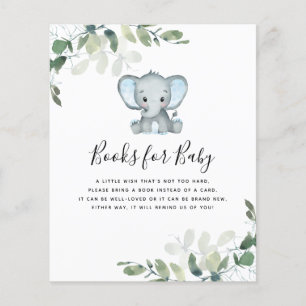 Papier BUDGET Elephant Eucalyptus Livres pour Baby Card