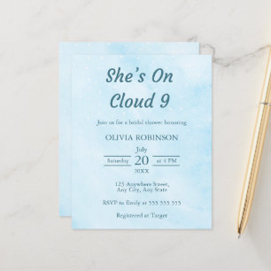 Papier Budget Elle est dans le nuage 9 nuptiale