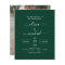Budget Emerald Mariage vert avec invitation photo