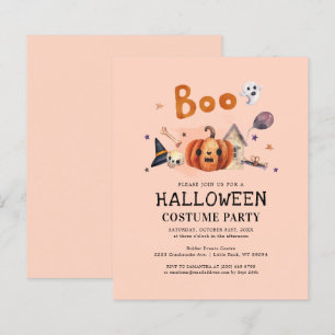 Papier Budget Enfants Halloween Costume Fête Invitation