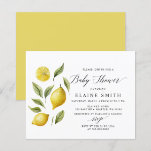 Papier Budget Été Citron Lime Citrus Baby shower