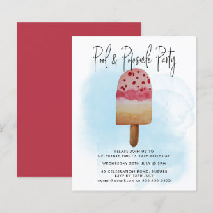 Papier Budget Été Piscine Popsicone Fête N'Importe Quel Â