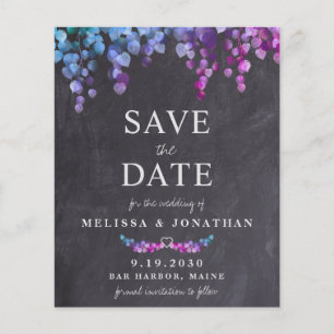 Papier Budget Eucalyptus Ardoise Enregistrer La Date Cart