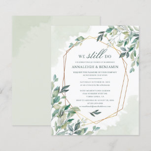 Papier Budget Eucalyptus Botanique Mariage Vow Renouvelle