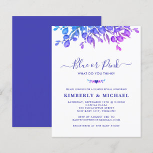 Papier Budget Eucalyptus Genre Révéler Violet bleu rose