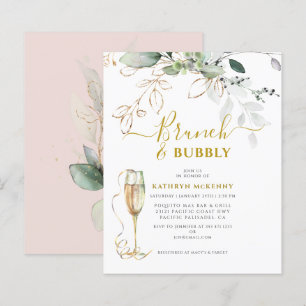 Papier Budget Eucalyptus Gold Blush Pink Fête des mariées