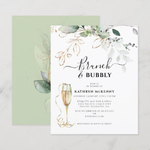 Papier Budget Eucalyptus Gold Calligraphie Enterrement de