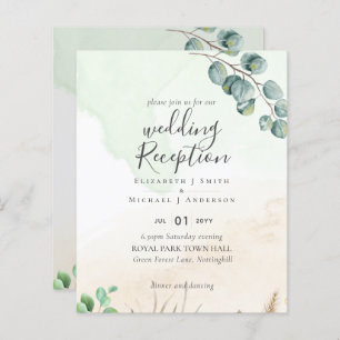 Papier Budget Eucalyptus Greenery Mariage réception