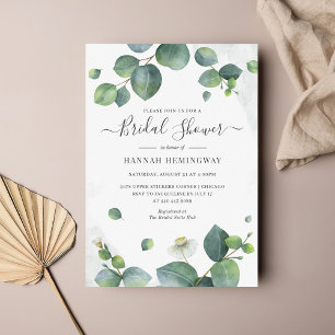 Papier Budget Eucalyptus Verdure Fête des mariées florale