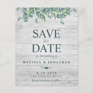 Papier Budget Eucalyptus Verdure Mariage Enregistrer La D
