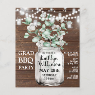 Papier BUDGET Eucalyptus Vert 3 Photo GRAD Invitation bar