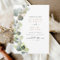 Budget Eucalyptus Vert Mariage Invitations