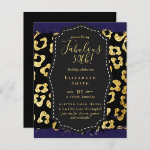 Papier BUDGET Fabuleux 50e anniversaire Glam Chick Invite