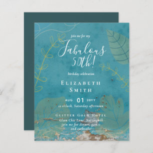 Papier BUDGET Fabuleux 50e anniversaire Glam Chick Invite