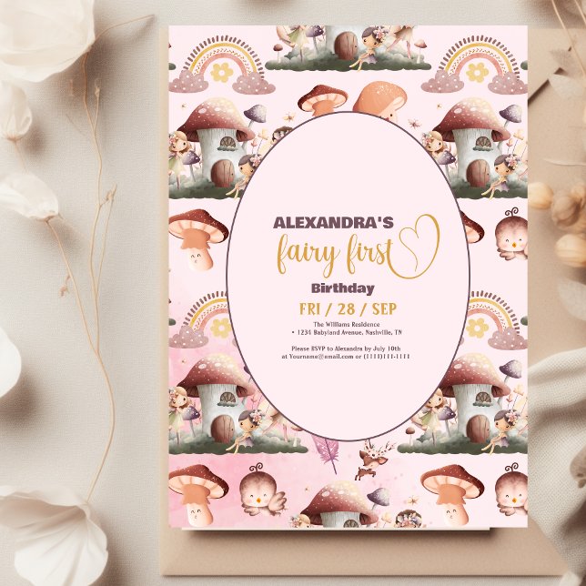 Papier Budget Fairy First Girl's 1st Birthday (Créateur téléchargé)