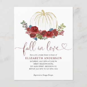 Papier Budget Fall in Love Burgundy Citrouille Fête des m