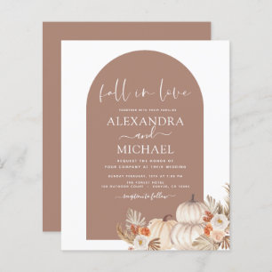 Papier Budget Fall in Love Mariage Terracotta