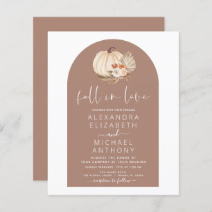 Papier Budget Fall in Love Mariage Terracotta