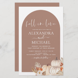 Papier Budget Fall in Love Mariage Terracotta