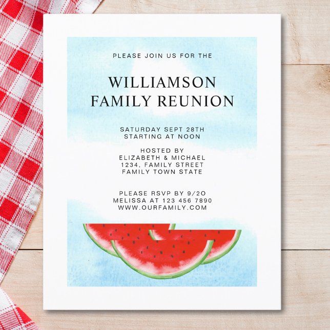 Papier Budget Famille Réunion Pique-nique Pâque Invitatio (Créateur téléchargé)