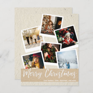 Papier Budget Faux Kraft Instantané Multi Photo Noël