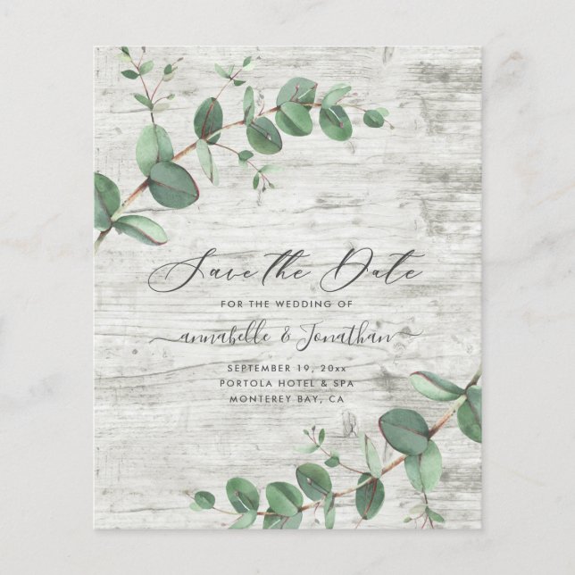 Papier budget feuillage eucalyptus bois blanc Enregistrer (Devant)
