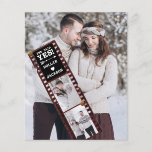 Papier Budget Fiançailles Photo Faire-part Elle A Dit Oui