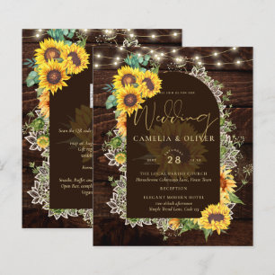 Papier BUDGET Fleurs de soleil lumières dentelle mariage