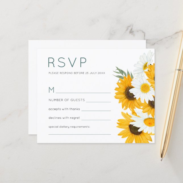 Papier Budget Fleurs sauvages de Bohême Mariage de tourne (Devant/Arrière en situation)