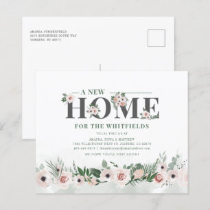 Papier Budget Floral Nouvelle adresse résidentielle Movin