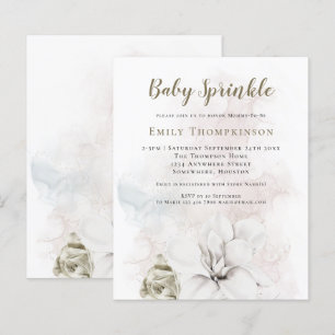 Papier Budget Florals Genre Neutre Baby Sprinkle Douche