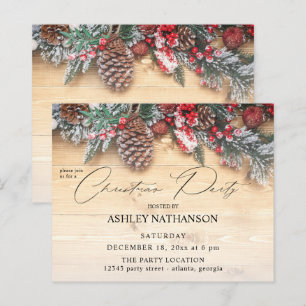 Papier Budget Garland & Berries Fête de Noël rustique