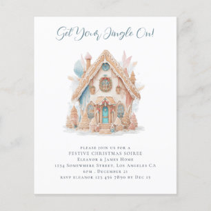 Papier Budget Gingerbread Maison Invitation de fête de No