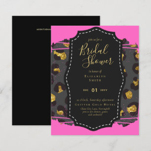 Papier Budget Glam or rose Fête des mariées Invitation an