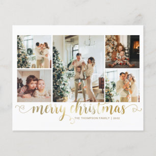 Papier BUDGET Gold Joyeux Noël Coeur Script 5 Photo