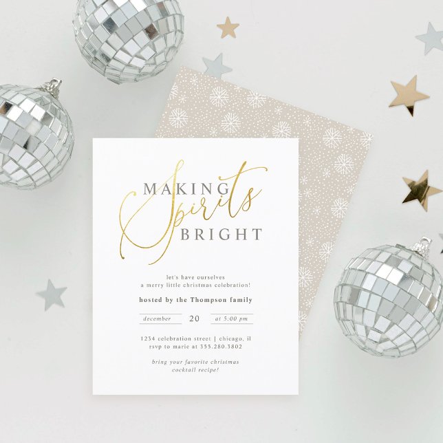 Papier Budget Gold Making Spiritueux Fête de Noël brillan (Créateur téléchargé)